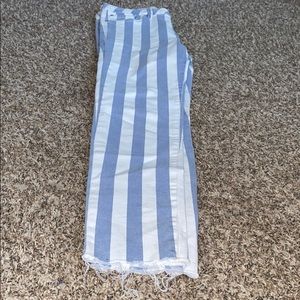 MANGO striped Jeans mid rise